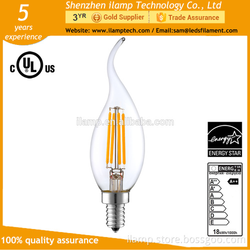 ilamptech Energy Star LED candle bulb UL intertek lighting with three years warranty